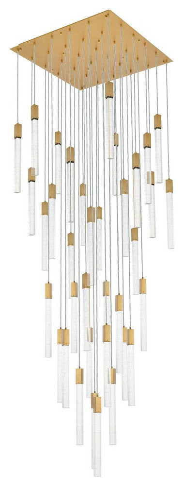 Elegant Lighting 2066G42SG Weston 36 lights pendant in satin goldBy Elegant Furniture & Lighting