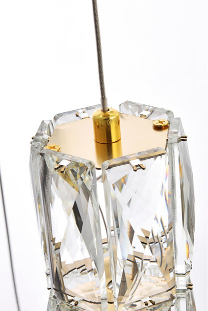 Elegant Lighting Polaris 38" Led Chandelier in GoldBy Elegant Furniture & Lighting