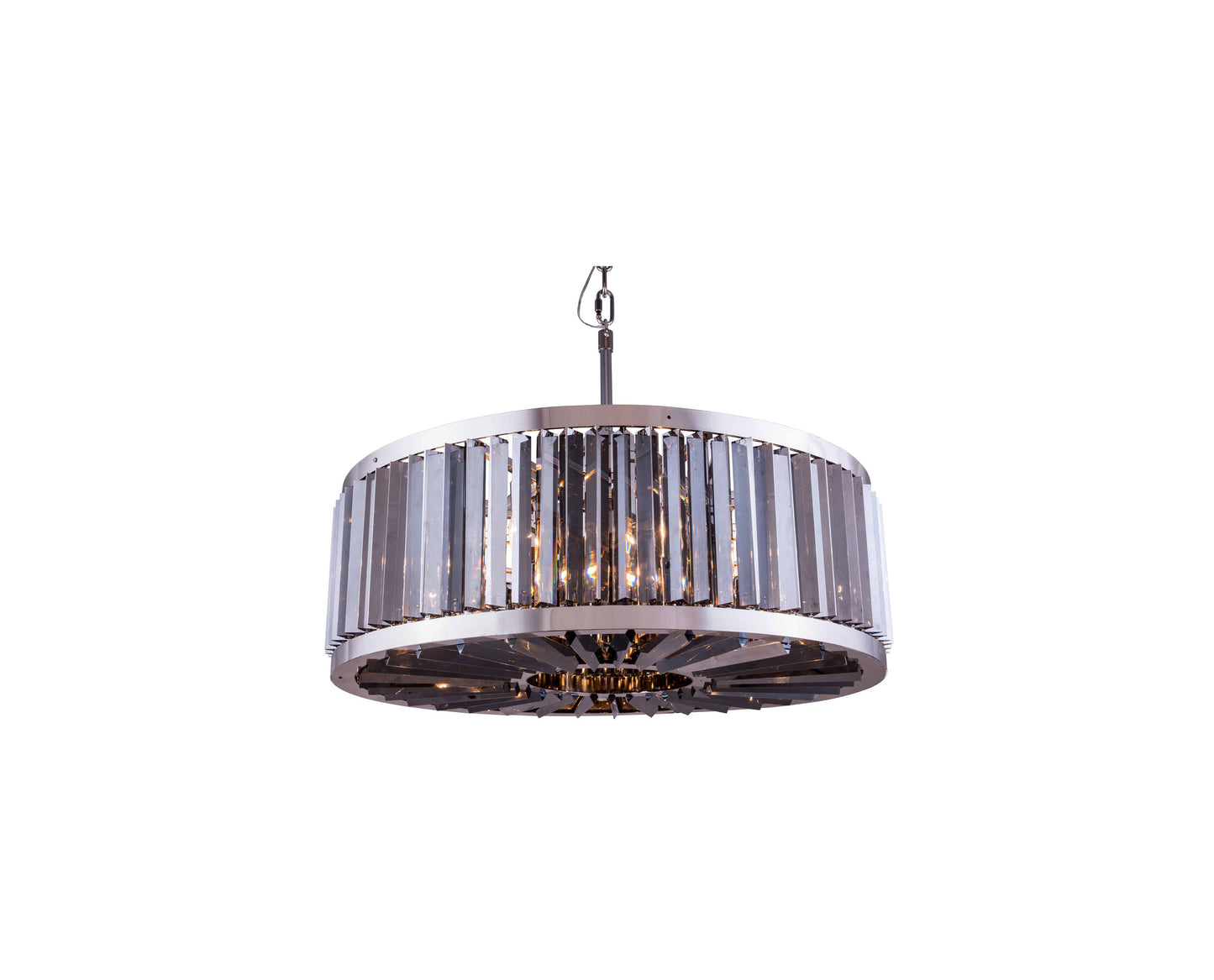 1203 Chelsea Collection Pendent Lamp, Silver Shade, Polished NickelBy Elegant Furniture & Lighting