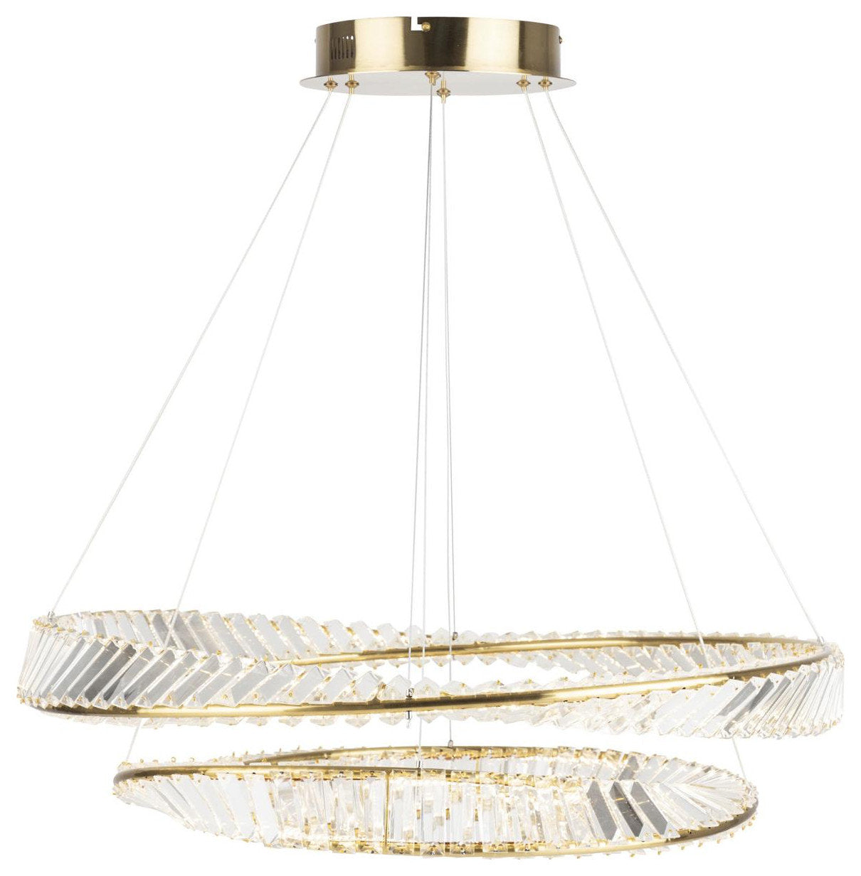 Stella Chandelier, Black and BrassBy ARTCRAFT Lighting