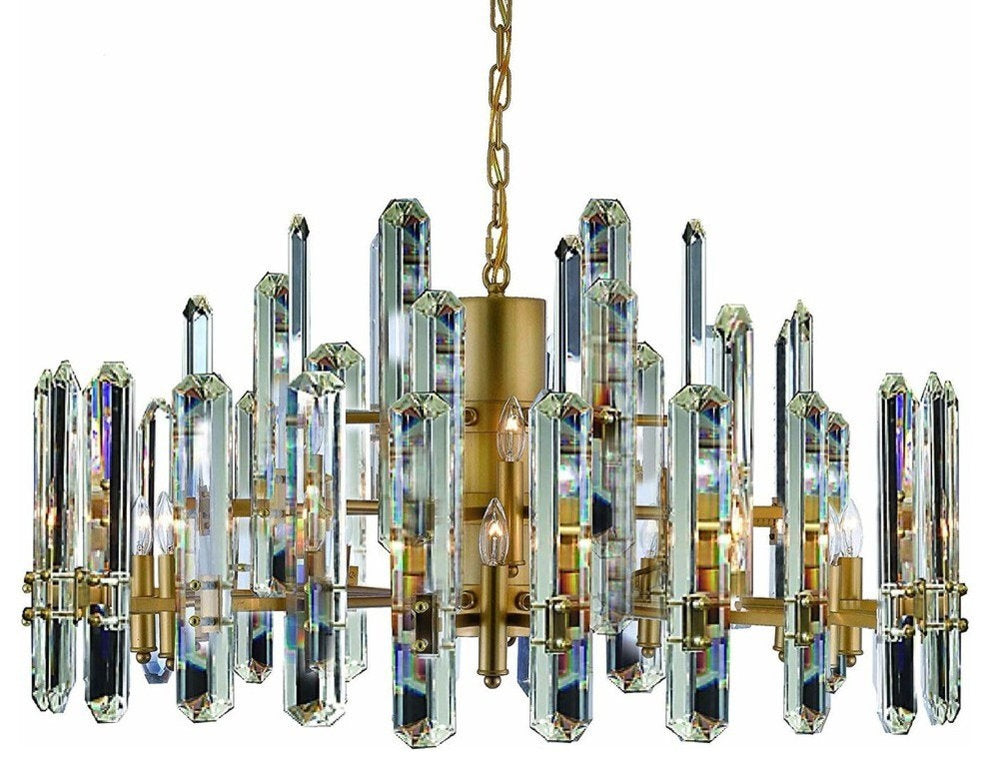 Edinburgh 3-Tier Crystal Chandeliers Lighting, 36" WideBy HarrisonLane510