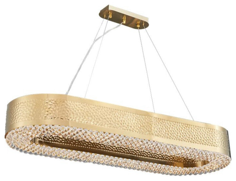 Giovanni Gold Plated Crystal Dining Room ChandelierBy MORSALE