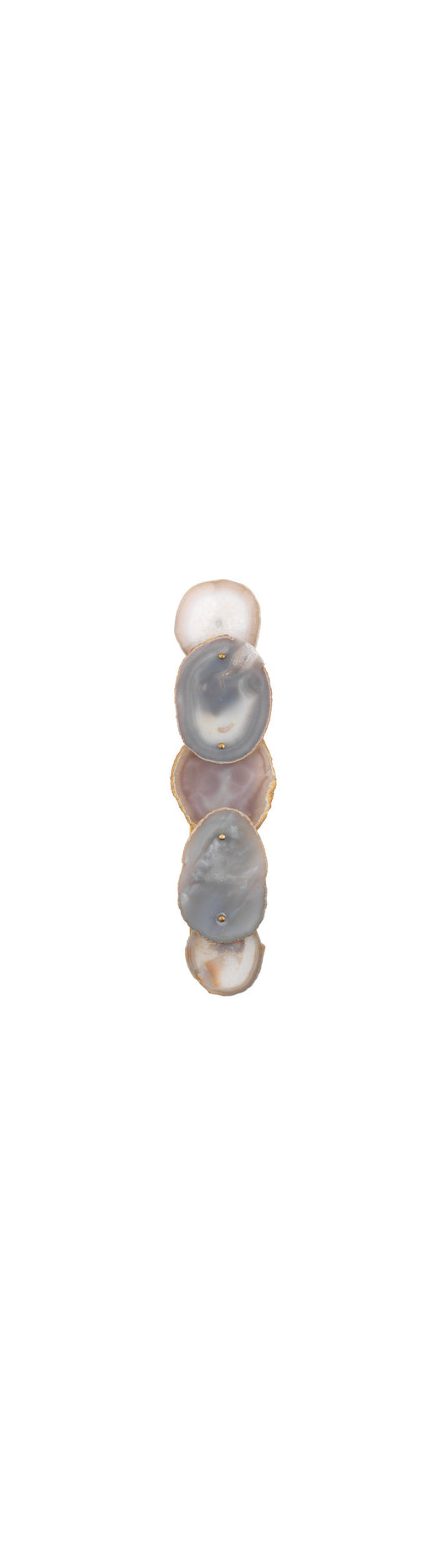 Gorgeous Natural Agate Slice Wall Sconce 26" Tall Lavender White Geode StoneBy My Swanky Home