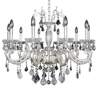 Casella 10 Light Chandelier, Firenze ClearBy Allegri Crystal by Kalco Lighting