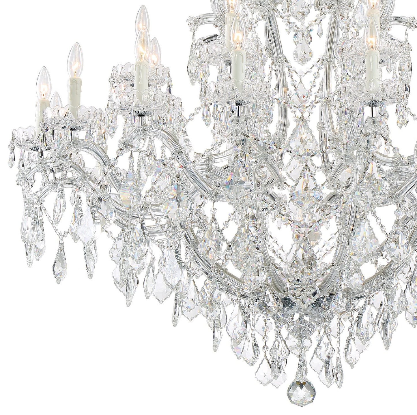 Crystorama Lighting Group 4424-CL-SAQ Maria Theresa 25 Light 46"W - GoldBy Crystorama Lighting