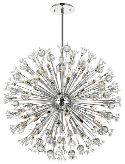 Elegant Lighting 2500D38 Vera 24 Light 38"W Crystal Sputnik - ChromeBy Elegant Furniture & Lighting