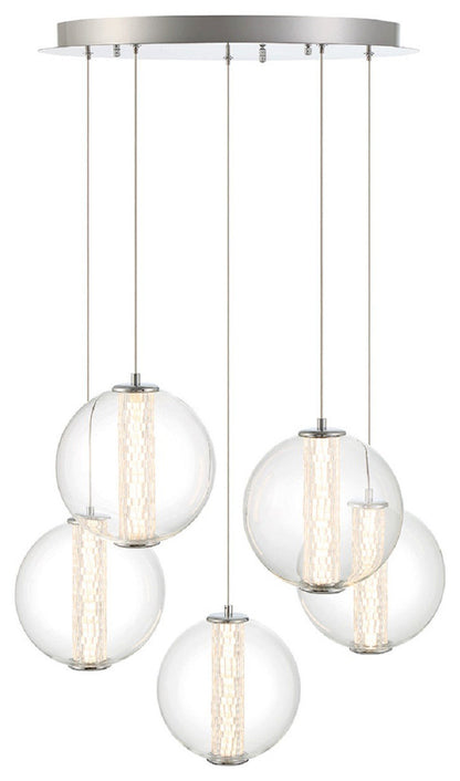 Eurofase Lighting 45737 Atomo 26"W Chandelier - ChromeBy Eurofase Lighting