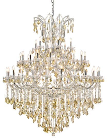 Elegant Lighting 2800G60-GT/RC Maria Theresa 49 Light 60"W - ChromeBy Elegant Furniture & Lighting