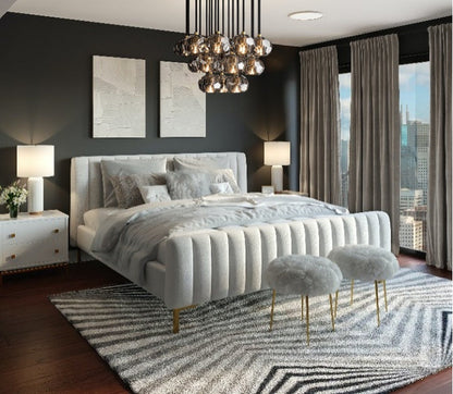 MIRODEMI? Consegudes | Round Grey LED Cut Crystal Ceiling Chandelier, Chrome Finish, 19 LightsBy Miron Demid LLC