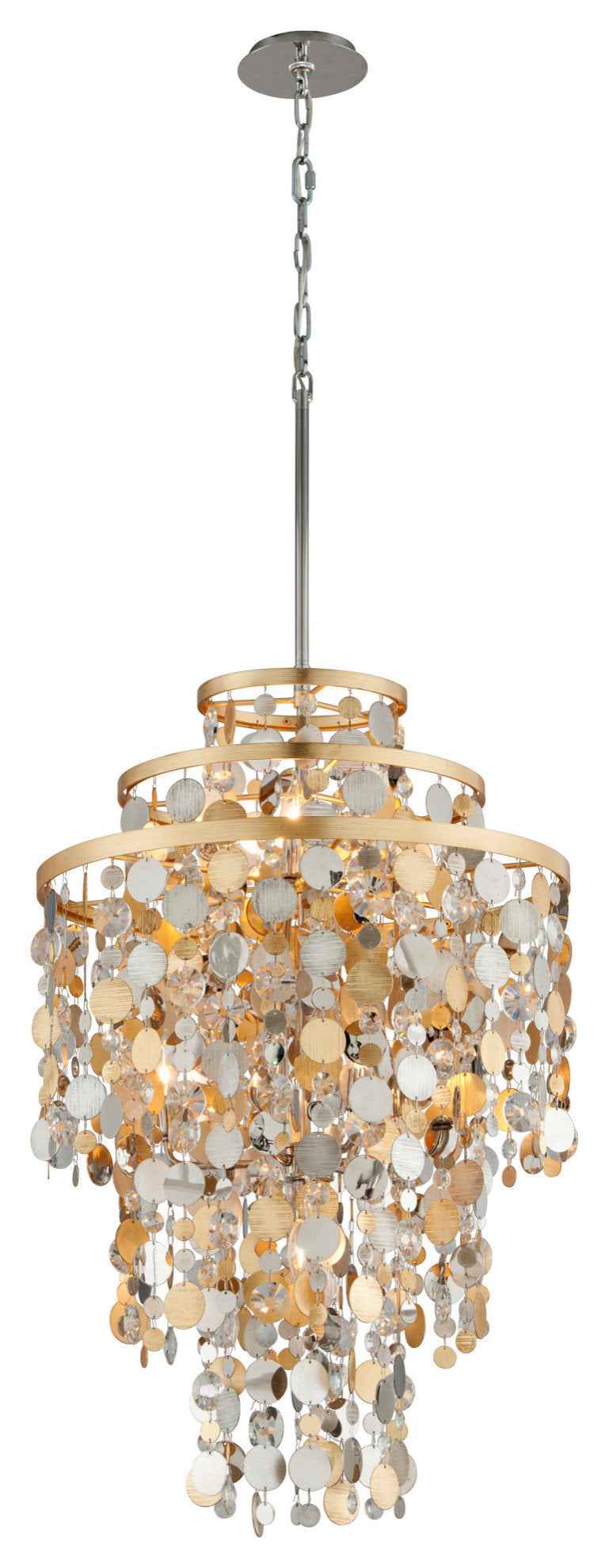 Corbett Lighting 215-47 Ambrosia 7 Light 24"W Pendant - Gold and Silver LeafBy Corbett Lighting
