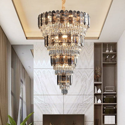 Voltri | Post-modern Grand Luxury Crystal Chandelier, Dia39.4"By Miron Demid LLC