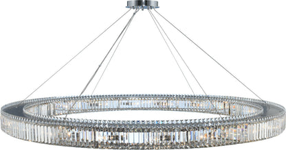 Rondelle Pendant, Chrome, 72"By KALCO LIGHTING