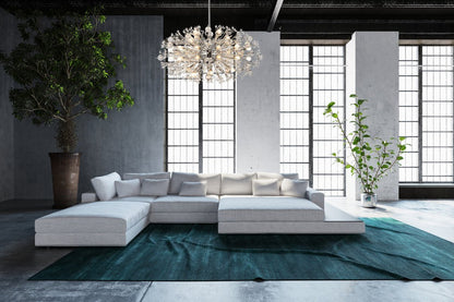 Elegant Lighting 2500D42C Vera 42 inch crystal starburst oval pendant in chromeBy Elegant Furniture & Lighting
