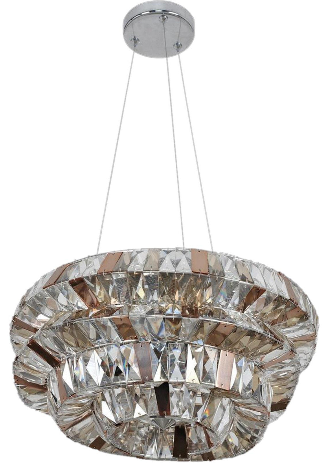 Pendant Kalco Gehry Modern Classic 6-Light Clear Crystal Chrome BronzeBy KALCO LIGHTING