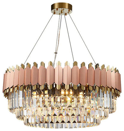 Gio 31" Rose Gold Modern ChandelierBy MORSALE
