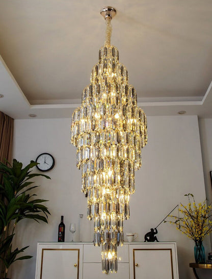 Saint-Cezaire-sur-Siagne | Stunning Large Crystal Chandelier, Dia19.7"By Miron Demid LLC