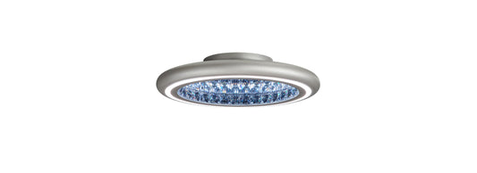Schonbek Mfc221N-Si1S 1 Light Crystal Semi-Flush, Glimmer SilverBy Schonbek
