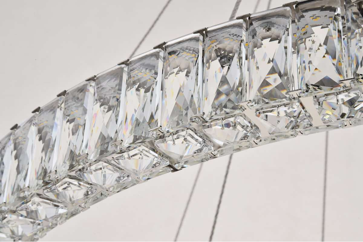 Contemporary Chrome-Light ChandelierBy Home Living