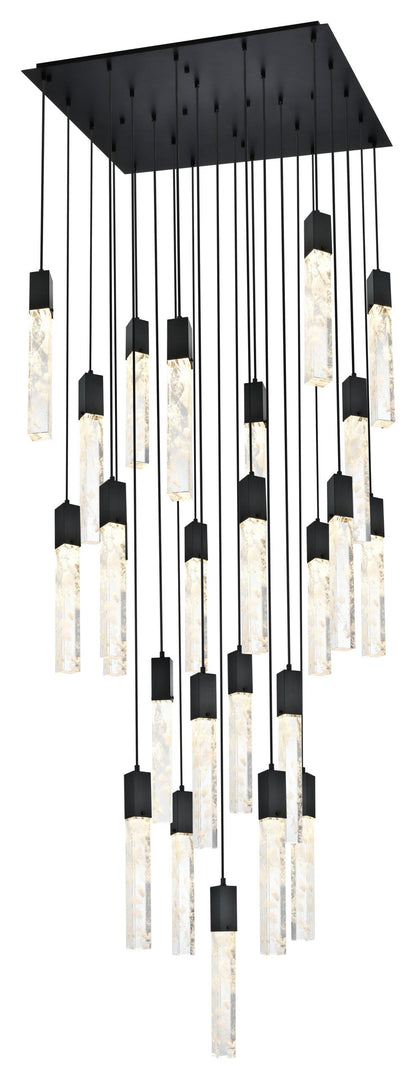 Home Living 36" Chandelier, BlackBy Home Living