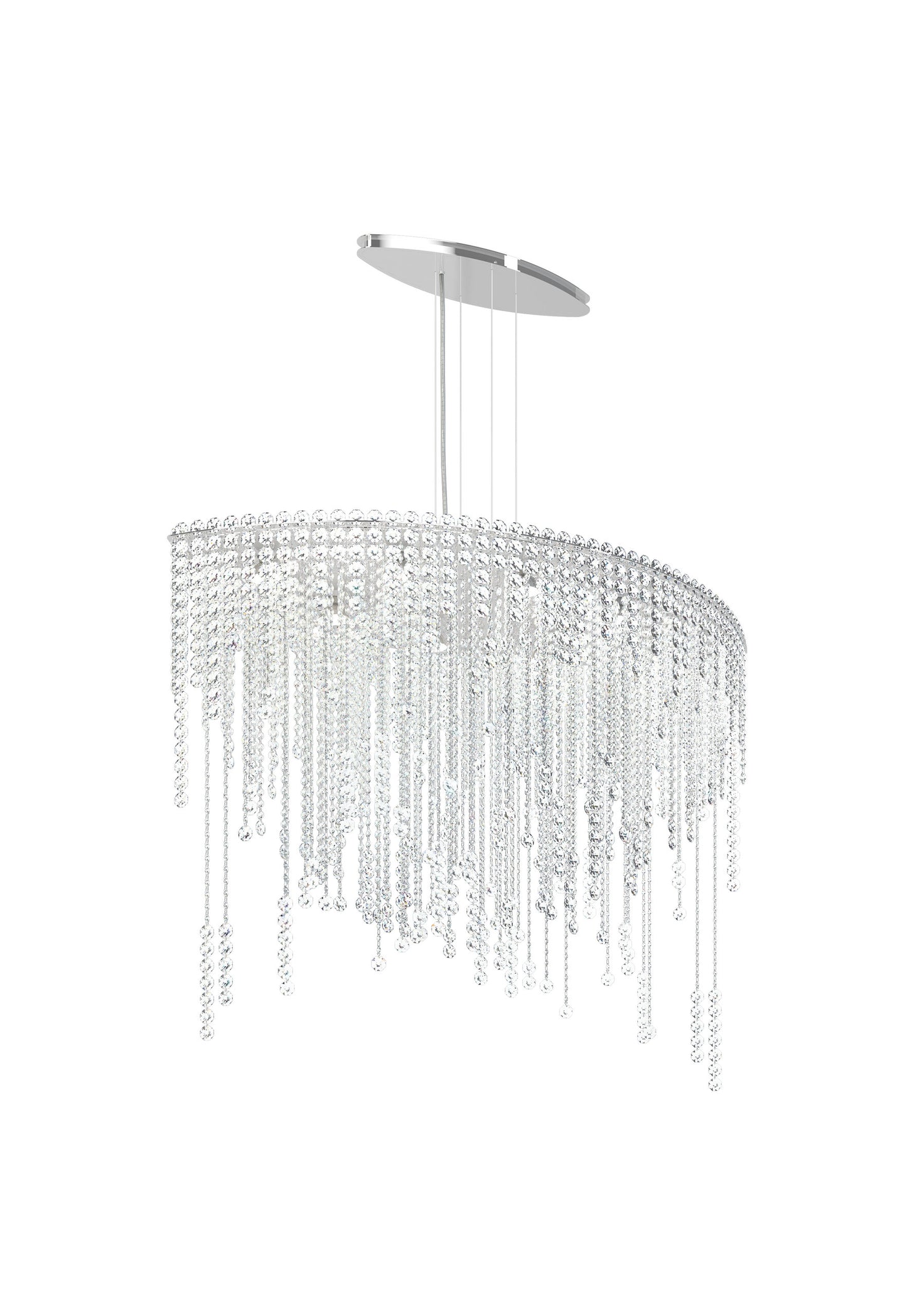 Schonbek Ch4811N-401H 8 Light Crystal Pendant, Polished Stainless SteelBy Schonbek