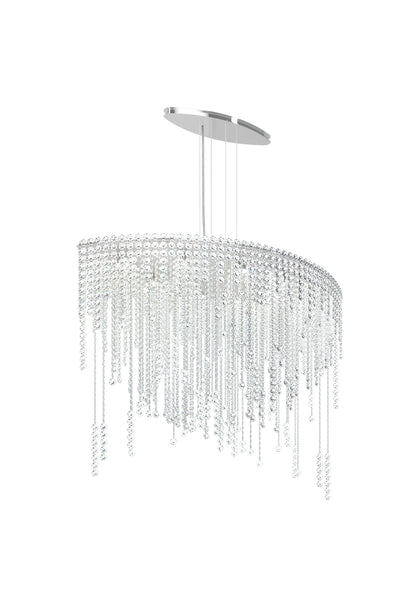 Schonbek Ch4811N-401H 8 Light Crystal Pendant, Polished Stainless SteelBy Schonbek