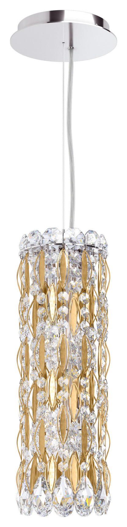 Schonbek Rs8341N-22S 3 Light Crystal Pendant, Heirloom GoldBy Schonbek