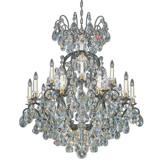 Schonbek 3773-51 16 Light Crystal Chandelier, BlackBy Schonbek