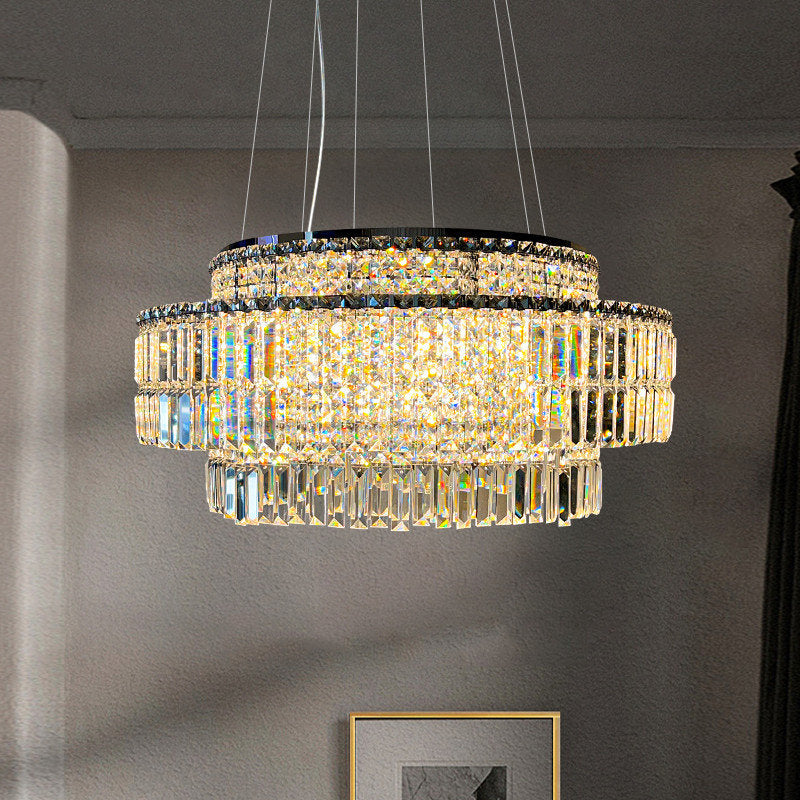 Bacci Crystal Chandelier By Morsale, Diameter 40"By MORSALE