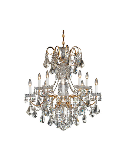 New Orleans 10-Light Chandelier in French Gold With Clear Heritage CrystalBy Schonbek