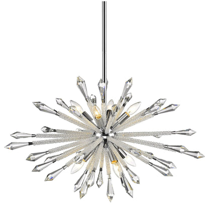 Z-Lite 4002-8B Soleia 8 Light 32"W Crystal Sputnik Chandelier - ChromeBy Z-LIte