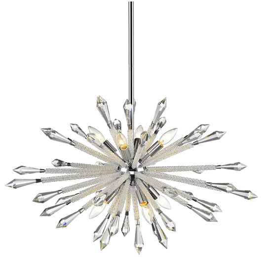 Z-Lite 4002-8B Soleia 8 Light 32"W Crystal Sputnik Chandelier - ChromeBy Z-LIte