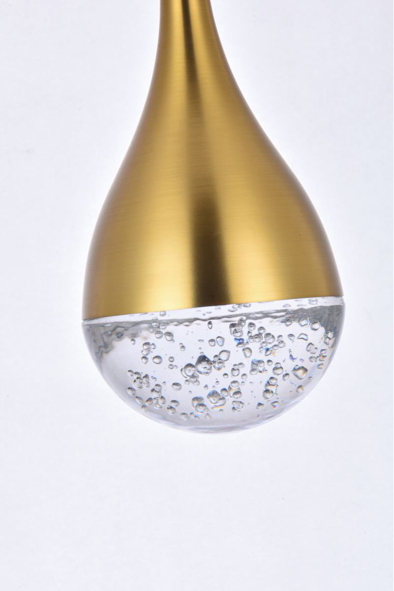 Elegant Lighting Amherst 42" Led Chandelier in Satin GoldBy Elegant Furniture & Lighting