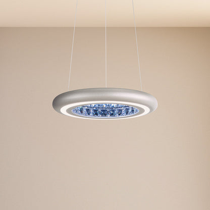Schonbek Mfc101N-Si1S 1 Light Crystal Pendant, Glimmer SilverBy Schonbek