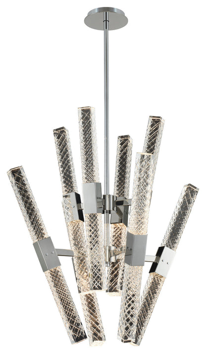 Allegri 034970-FR001 Apollo 16 Light 26"W LED Abstract Chandelier - ChromeBy Allegri Crystal by Kalco Lighting