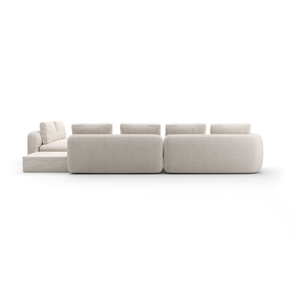 *Overlap L Bumper Sectional Dk Taupe