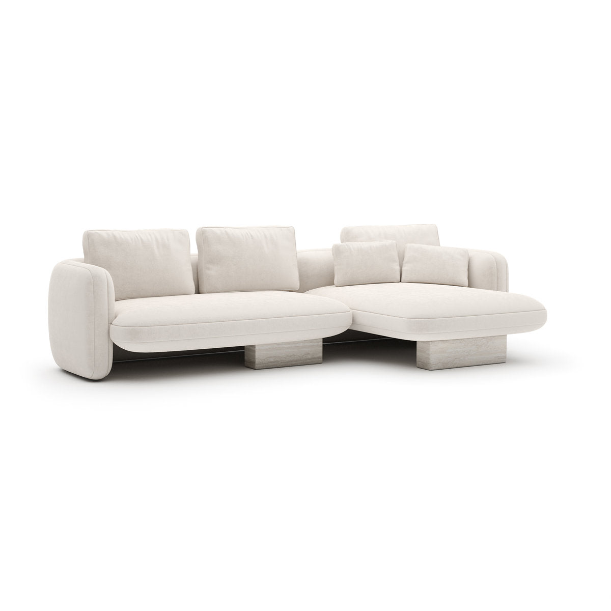 *Overlap Left Chaise Sec Small Dk Taupe