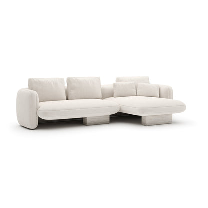 *Overlap Left Chaise Sec Small Dk Taupe