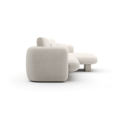 *Overlap Left Chaise Sec Small Dk Taupe