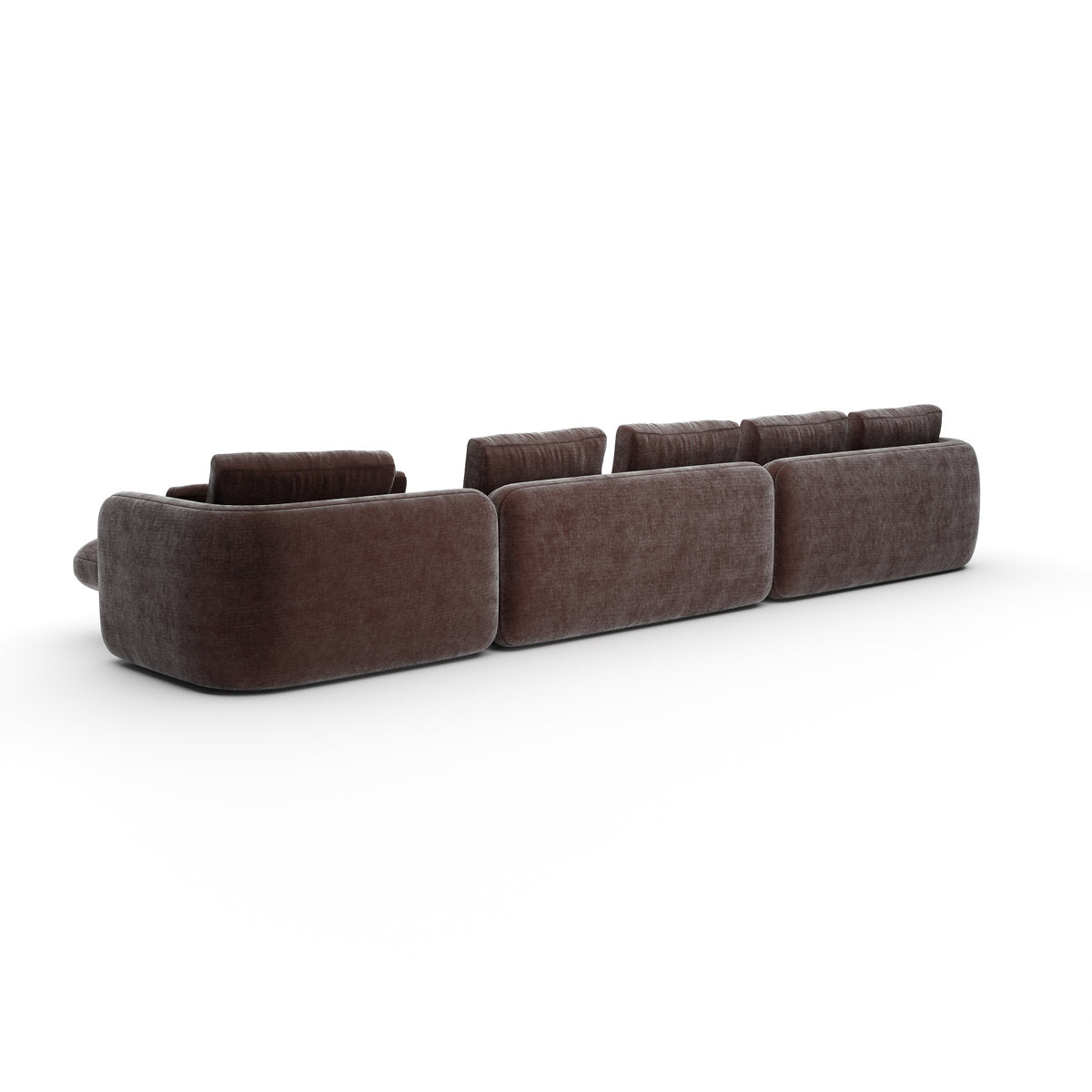 *Overlap Right Chaise Sec Large Dk Taupe