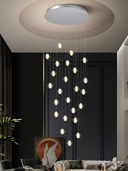 Lenno | Crystal Hanging Light Fixture, 30 LightsBy Miron Demid LLC