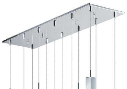 ET2 E31248-20 Quartz 12 Light 39"W LED Linear Pendant - Polished ChromeBy ET2 Contemporary Lighting