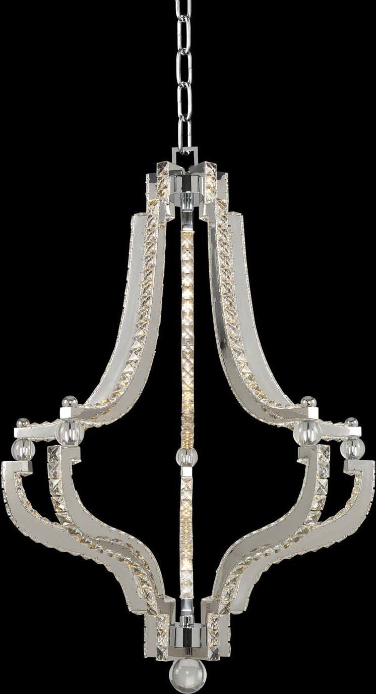 Cambria Led Pendant, Chrome, 21"By KALCO LIGHTING