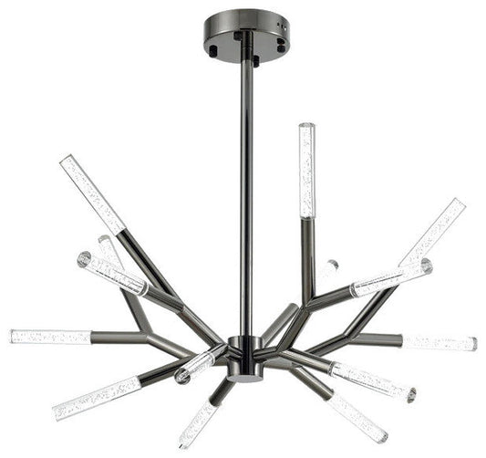Aliano | Creative Tree Branches Design Bubble Crystal Chandelier, Black, 15 Heads, Warm LightBy Miron Demid LLC