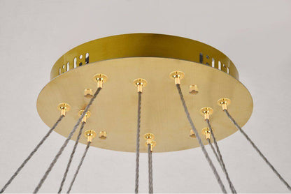 Elegant Lighting Monroe Chandelier, Gold, 42.00By Elegant Furniture & Lighting