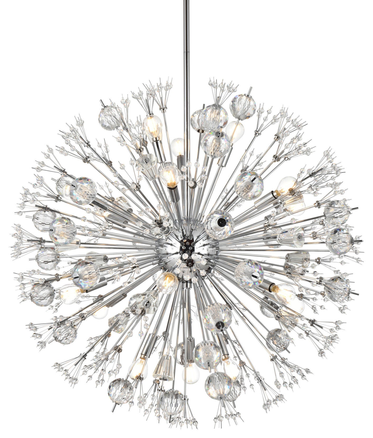 Elegant Lighting 2500D32 Vera 18 Light 32"W Crystal Sputnik - ChromeBy Elegant Furniture & Lighting
