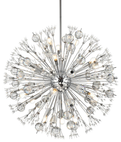 Elegant Lighting 2500D32 Vera 18 Light 32"W Crystal Sputnik - ChromeBy Elegant Furniture & Lighting