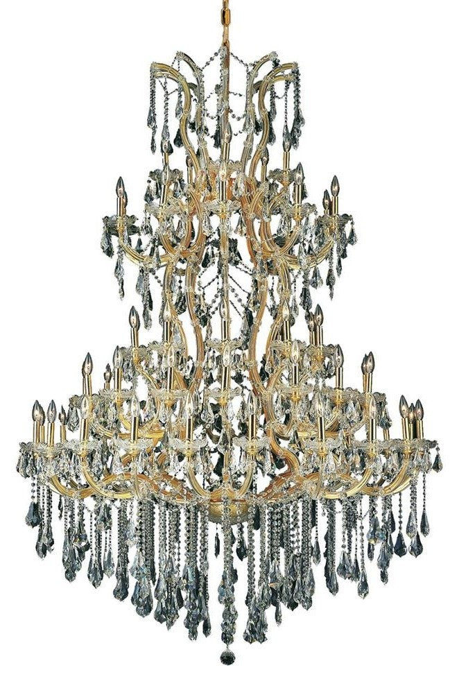 2801 Maria Theresa Collection Large Hanging Fixture, Clear, Royal CutBy Elegant Furniture & Lighting