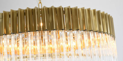 Bethel International WE07C31BR 12-Light Chandelier, Satin BrassBy Bethel Intl.