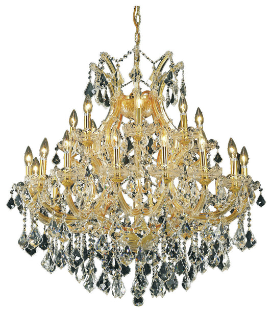 Elegant Maria Theresa 24-Light Gold ChandelierBy Elegant Furniture & Lighting