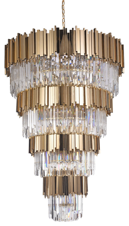 8-Tier Chandelier, GoldBy Design Living